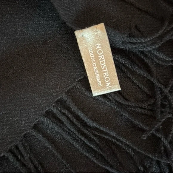 Nordstrom Cashmere black scarf - Picture 3 of 3